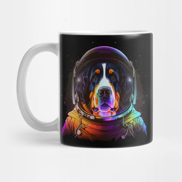 Bernese Mountain Dog Astronaut in Outer Space Funny Cosmic Explorer by Sports Stars ⭐⭐⭐⭐⭐